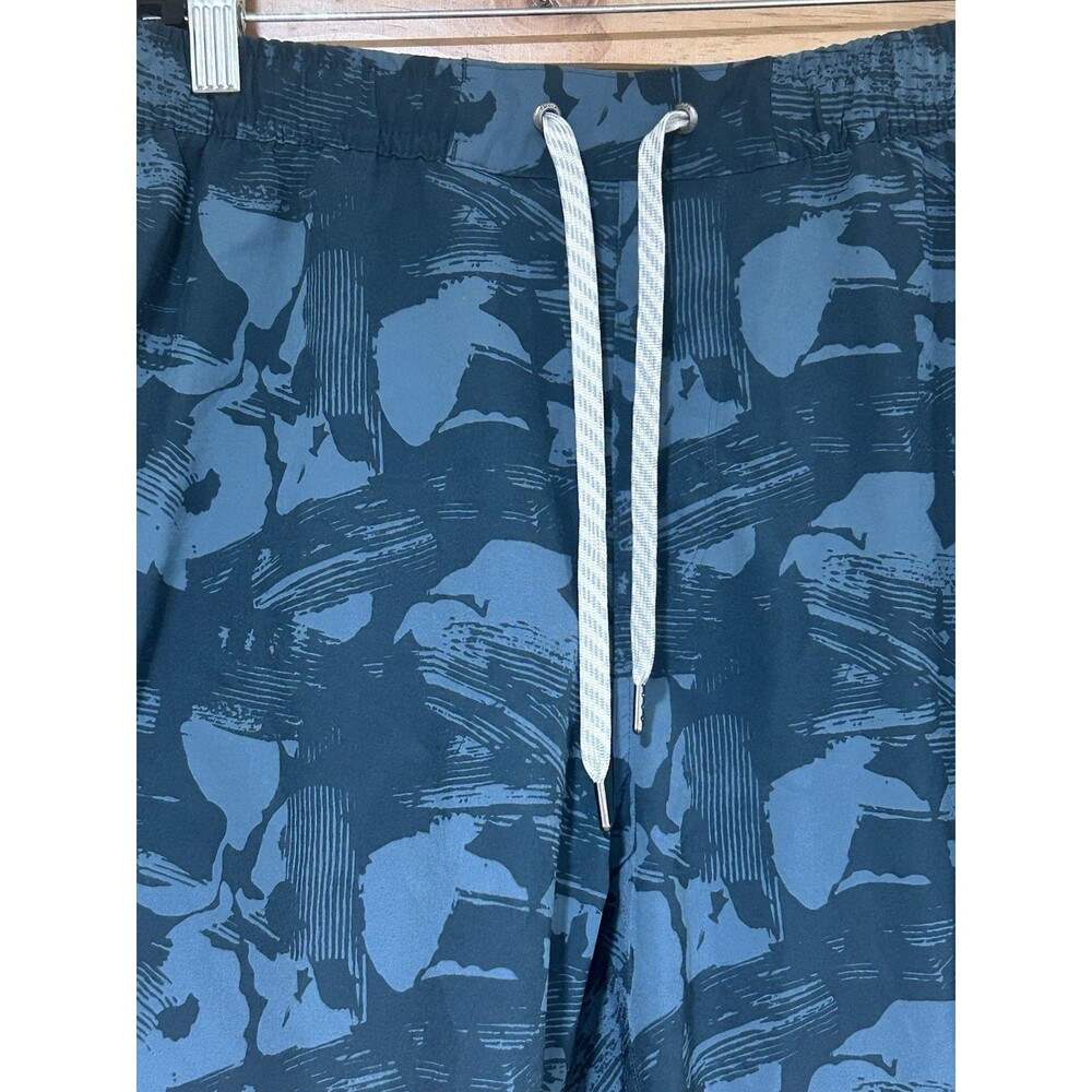 Vuori Men’s Banks Session Shorts Unlined Stretch Large Teal Blue Gym Running - Picture 3 of 7